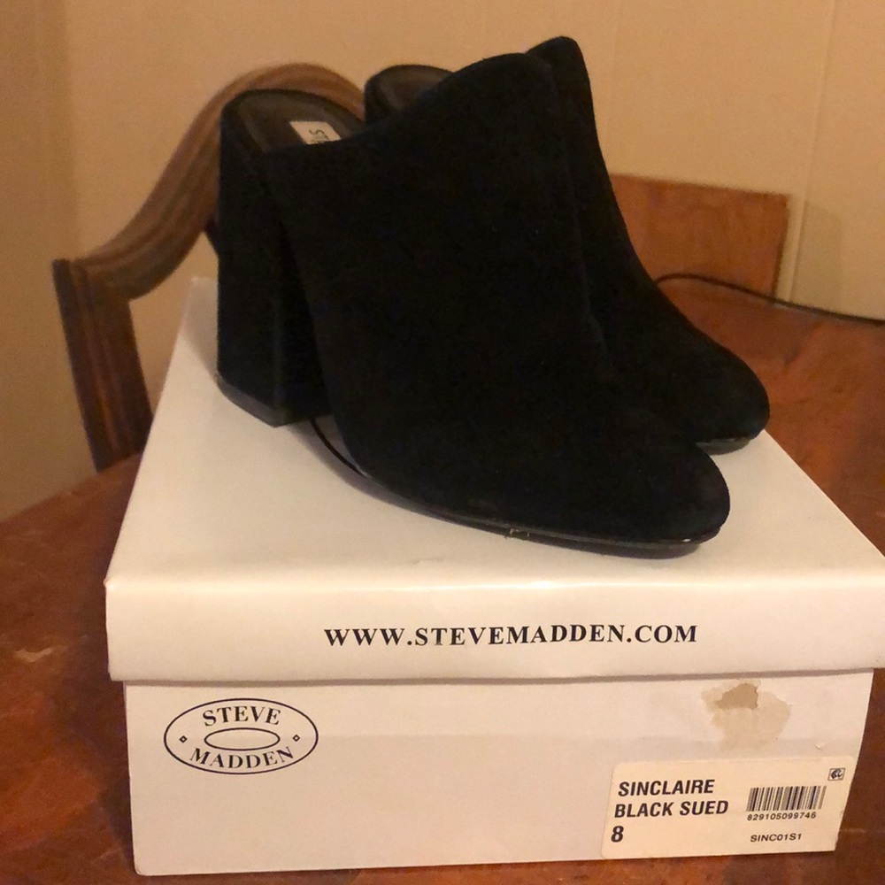 Steve Madden mules.